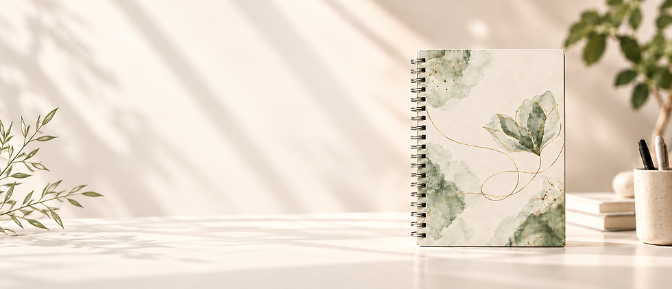 Caderno Botânico à Luz Natural