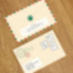 Envelope de carta do papai noel com selo do polo norte