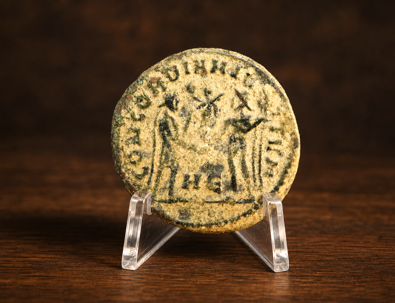 Moeda Romana Radiado de Diocleciano, Heracleia (295 a 298 d.C.)