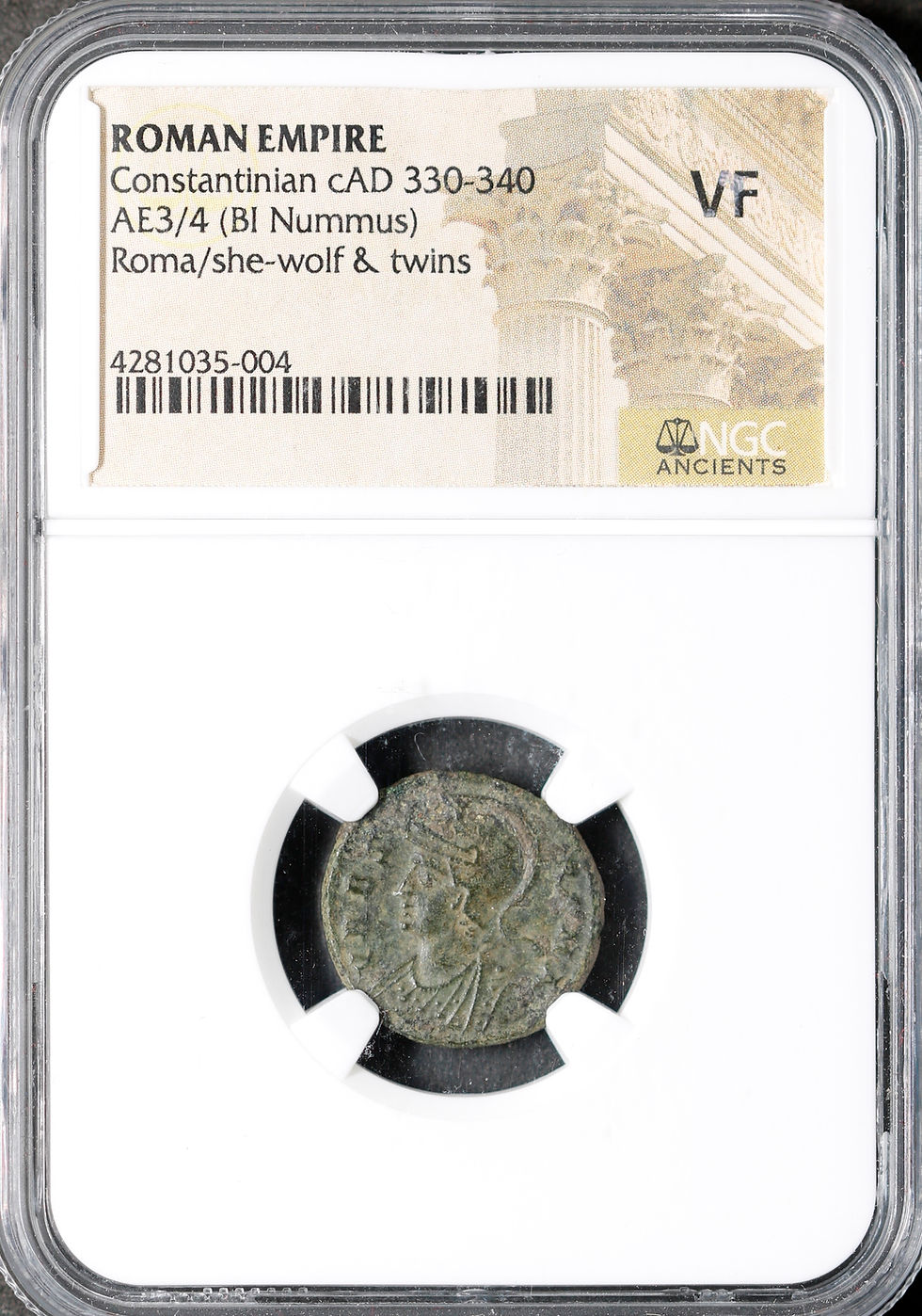Miniatura: Moeda Romana de Constantino I, o Grande (306-336 dC).