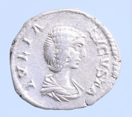 Moeda romana de Julia Domna AR Denarius. Rome, AD 196-211