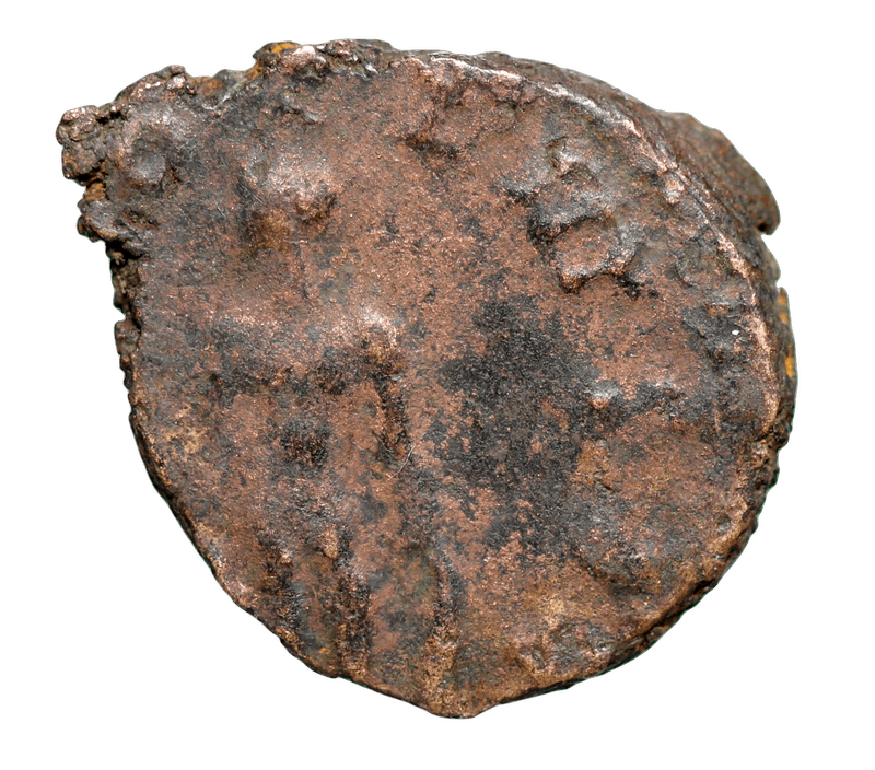Miniatura: Moeda Romana Antoniniano do Império Gálico de Tetricus II (273-274 dC)