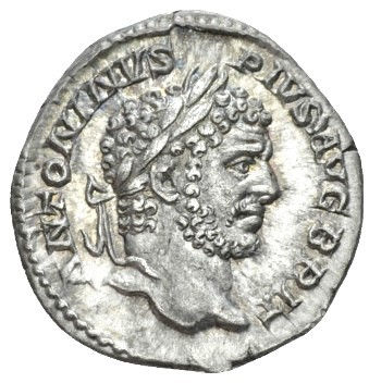 Moeda Romana Denários de Caracalla (198-217 dC)