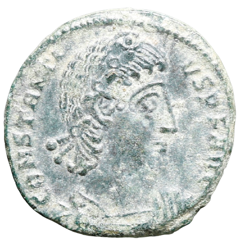 Moeda Romana Follis de Constantius II (337 - 361 dC)