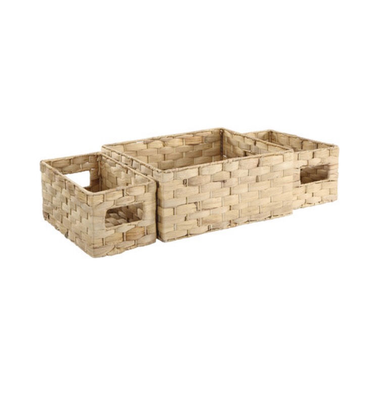 Set of 3 Rectangle baskets