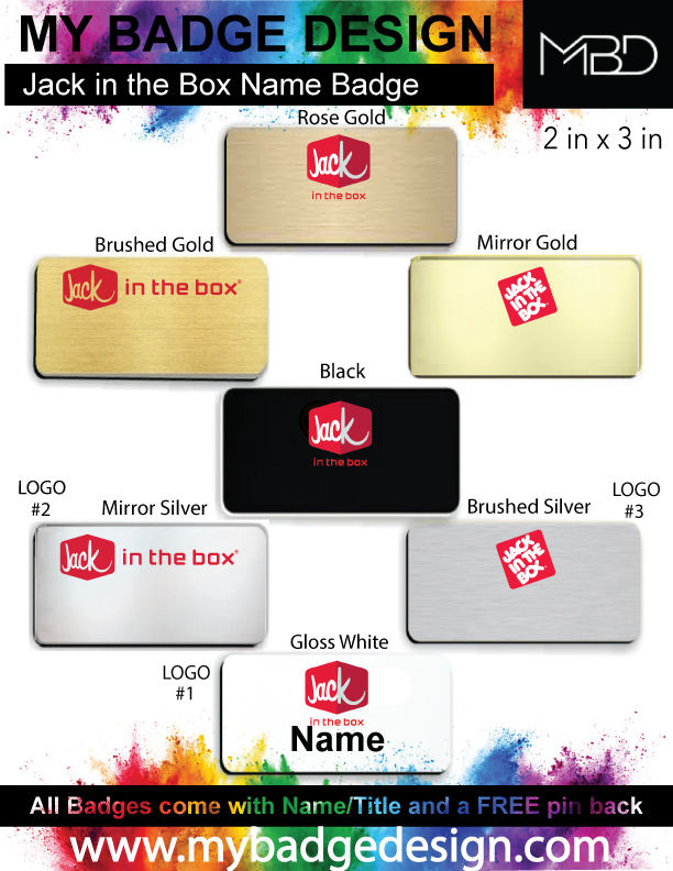 Thumbnail: Jack in the Box Name Badge