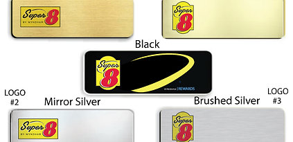 Super 8 Name Badge