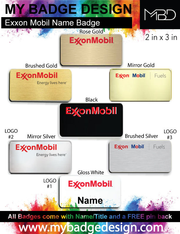 Thumbnail: Exxon Mobil Name Badge