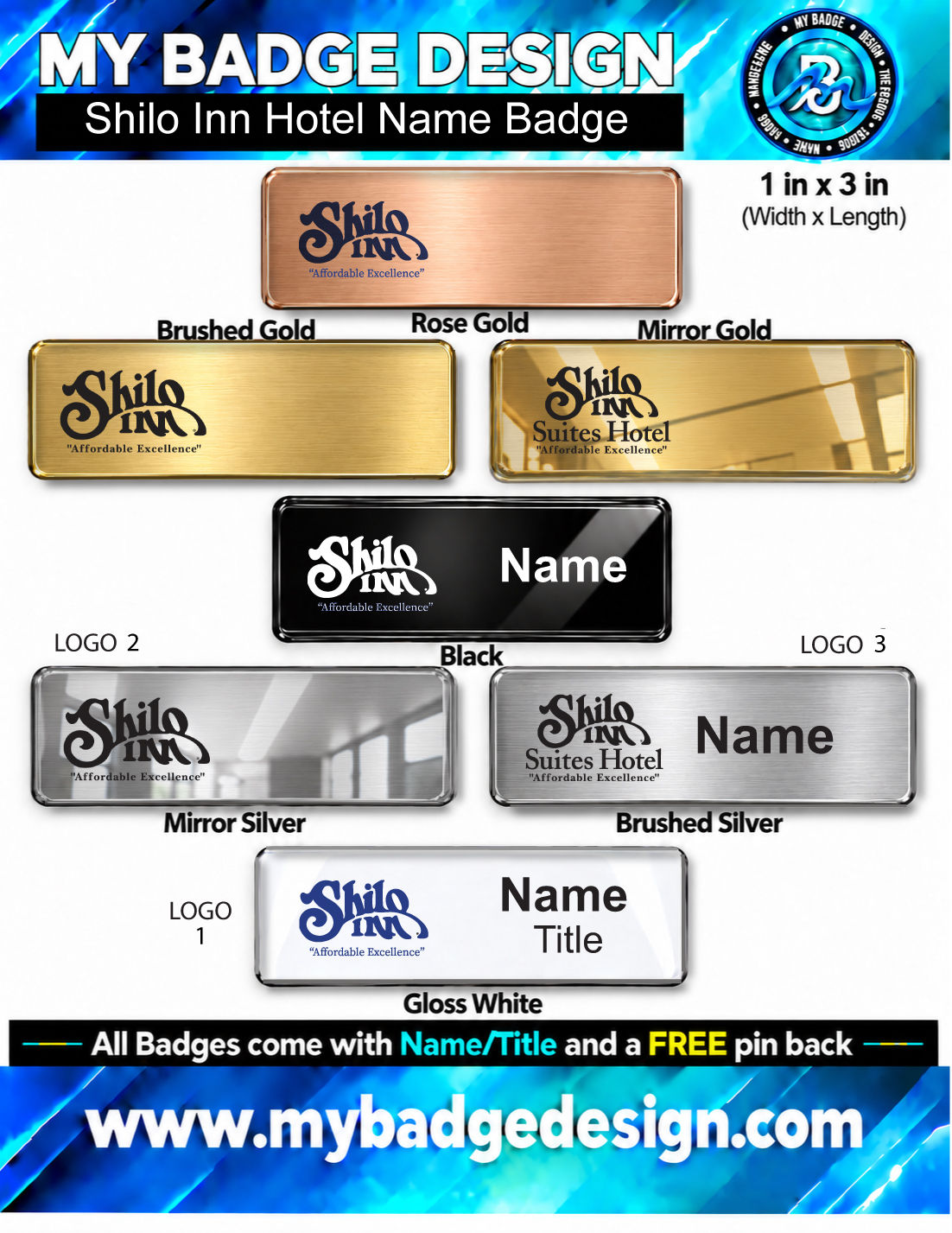 Shilo Inn Hotel Name Badge