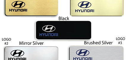 Hyundai Name Badge