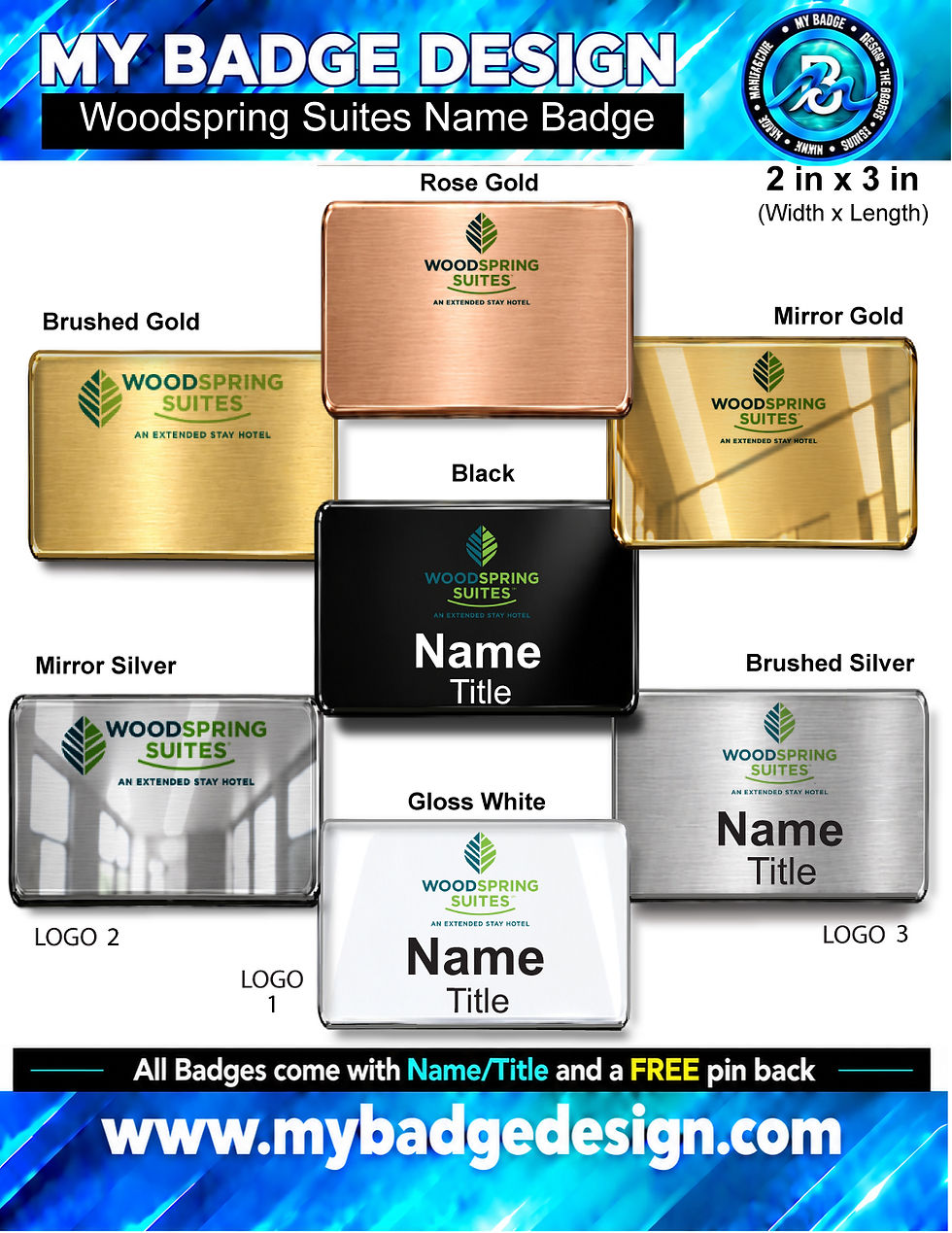 Thumbnail: Woodspring Hotel Name Badge