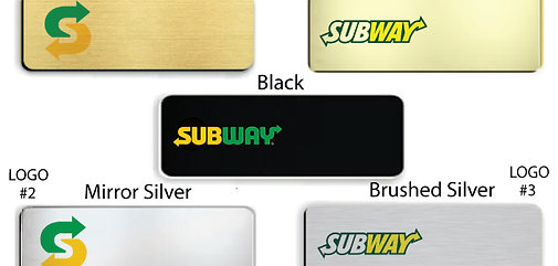 Subway Employee Name Badge