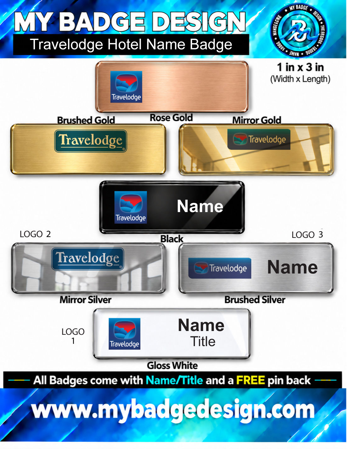 Travelodge Hotel Name Badge
