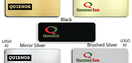 Quiznos Employee Name Badge