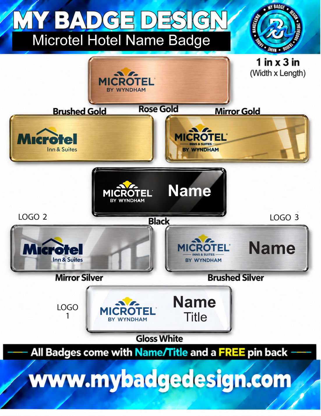 Microtel Hotel Name Badge