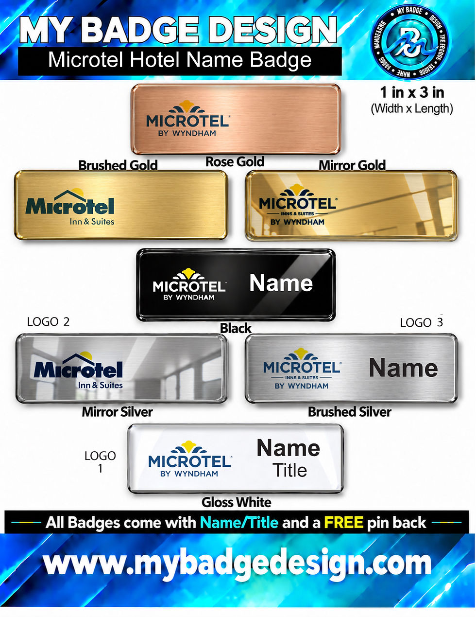 Thumbnail: Microtel Hotel Name Badge