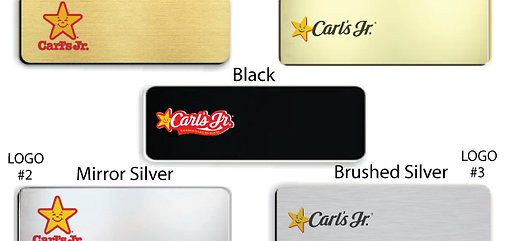 Carl's Jr Employee Name Badge
