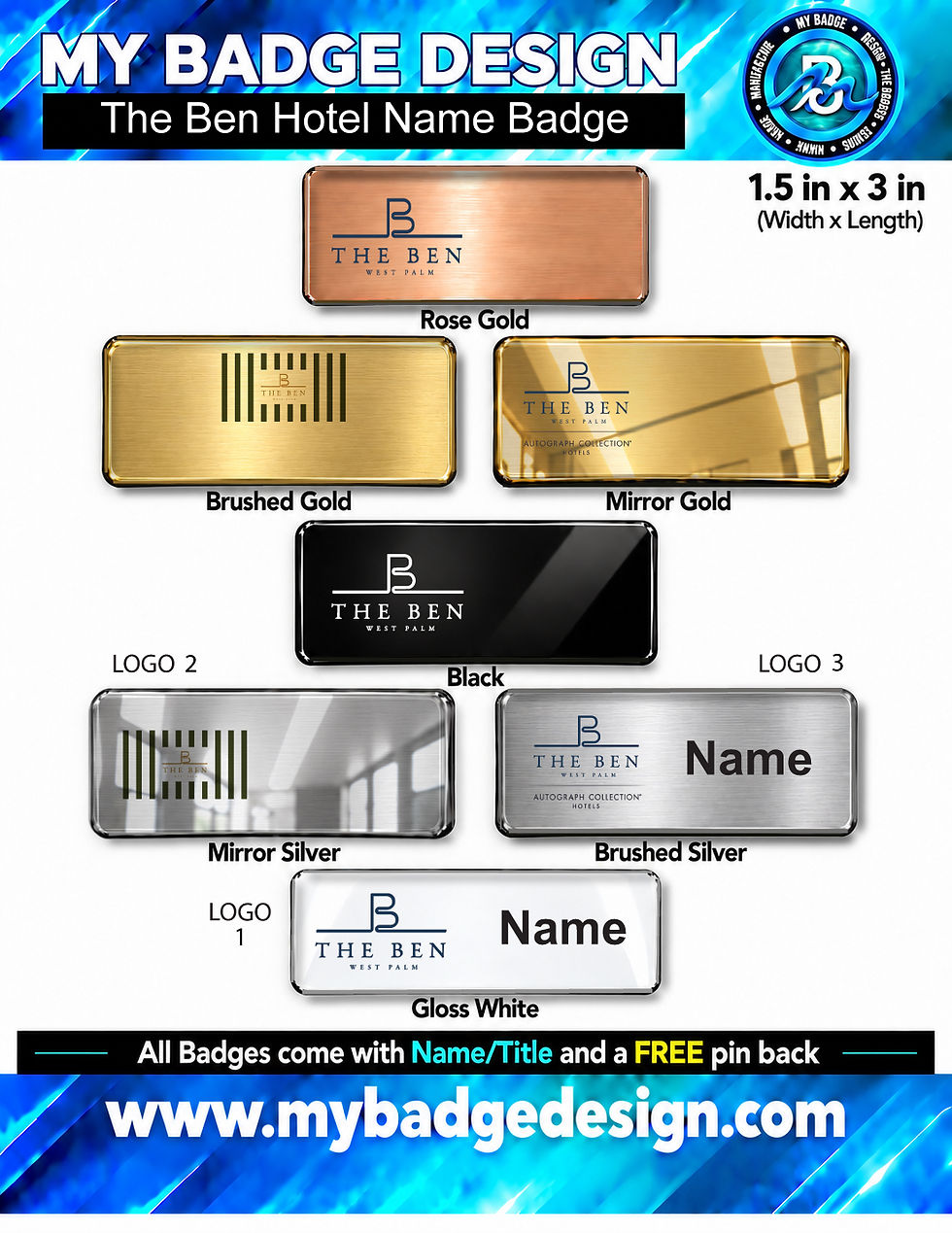 Thumbnail: The Ben Hotel Name Badge