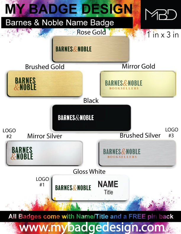 Barnes & Noble Name Badge
