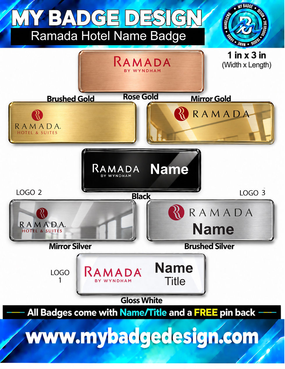 Thumbnail: Ramada Hotel Name Badge