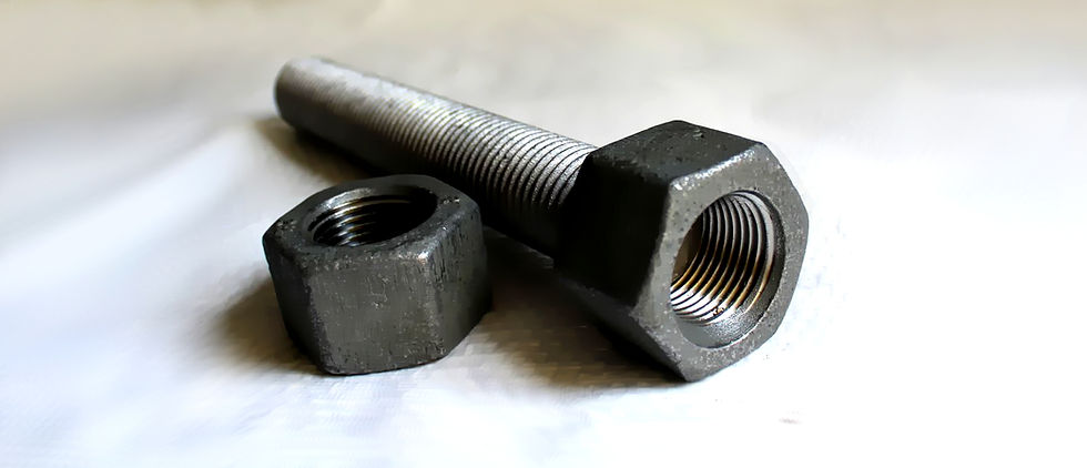 CONJUNTO B7 COM PORCA, GALVANIZADOS