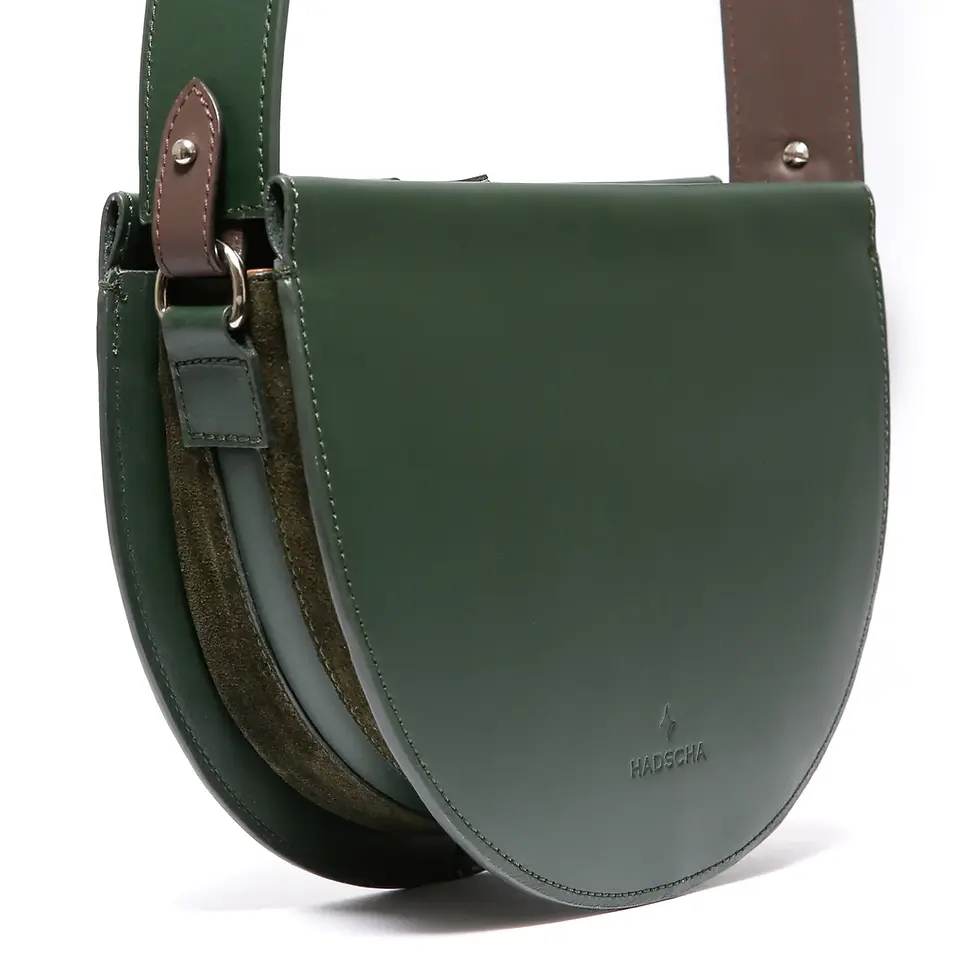 Thumbnail: Hadscha Ledertasche Martha grün 