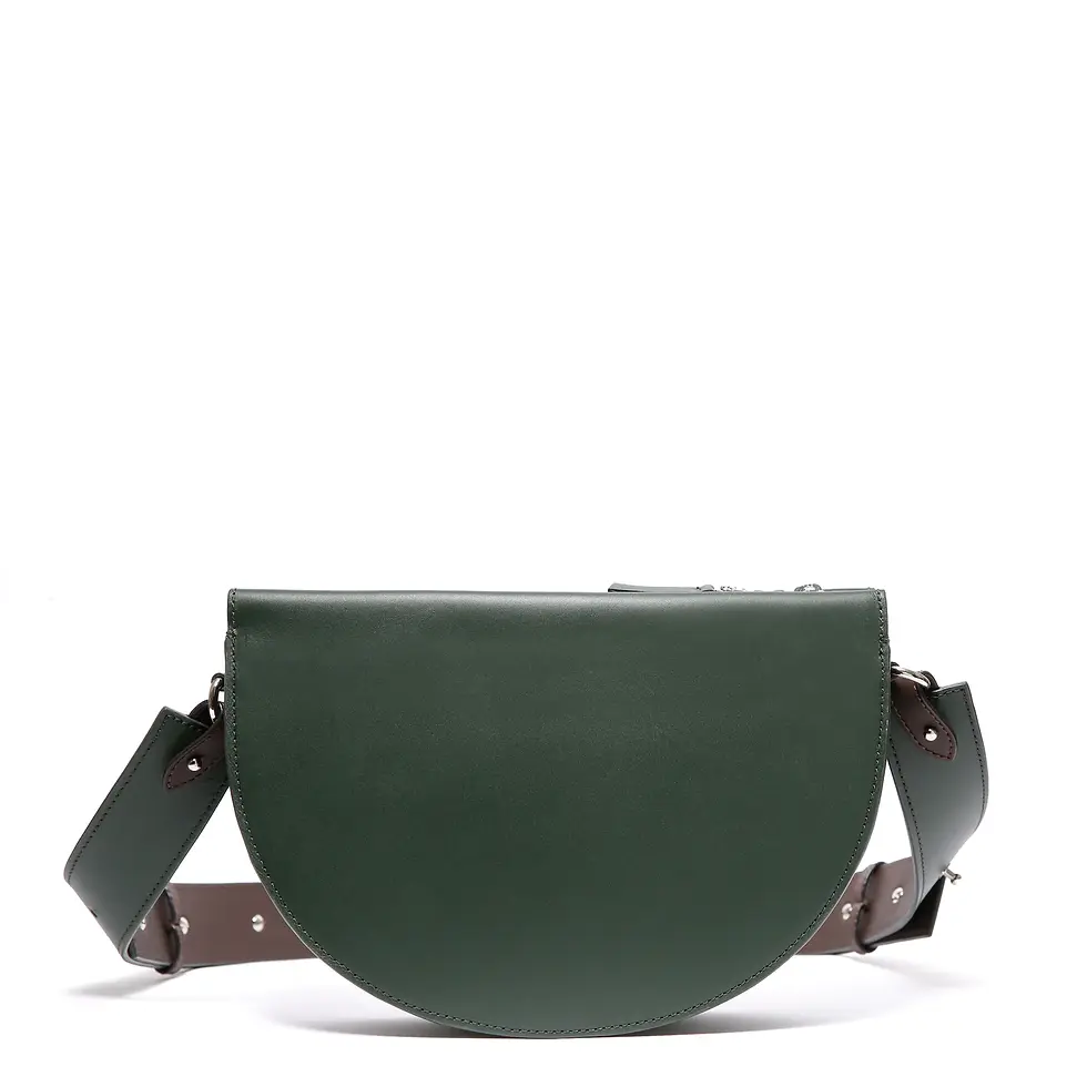 Thumbnail: Hadscha Ledertasche Martha grün 