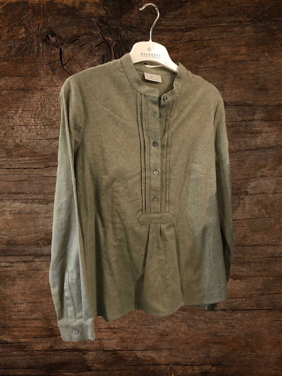 Damen Pfoadbluse salbeigrün