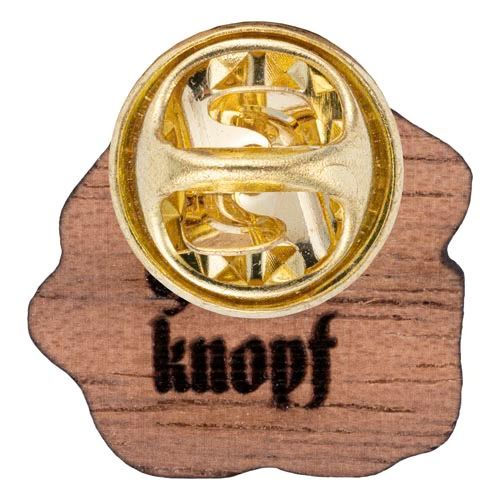 Thumbnail: Gaudiknopf Pin Rose Holz