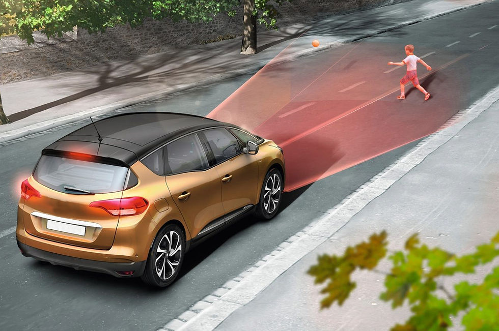 Luci di stop verdi frontali