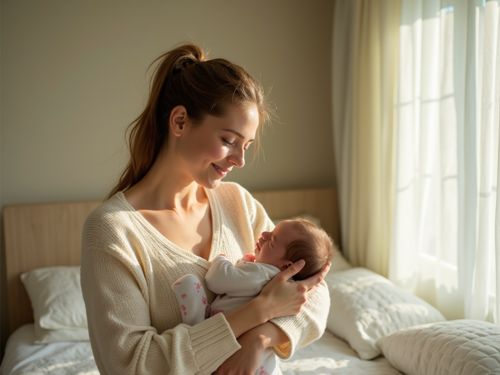 Mère allaitant son bébé