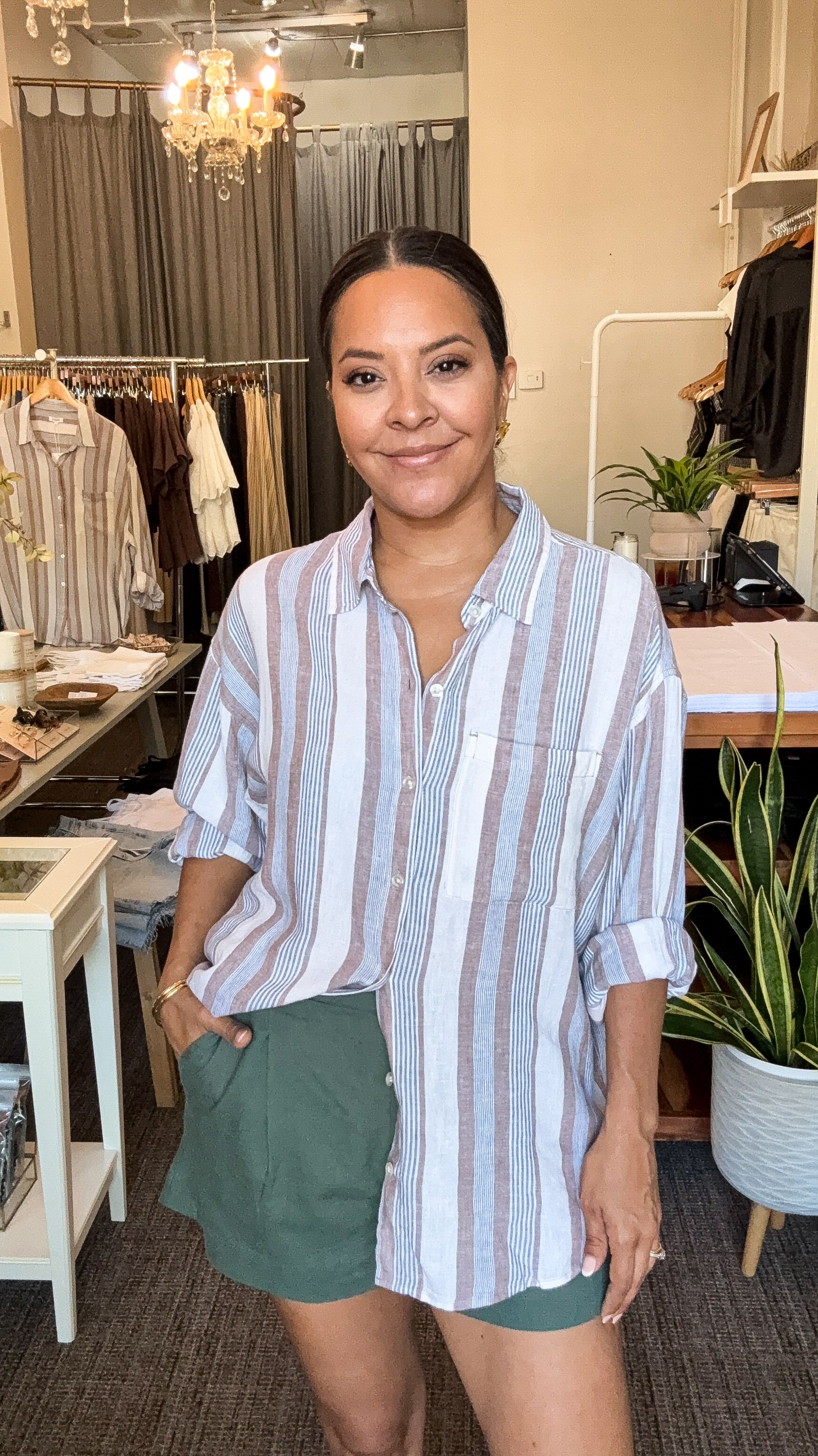 The Perfect Striped Button Up