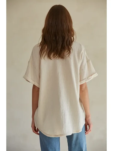 ●Sienne● Lace Pocket Tshirt Green S5UTS07GN The Sienna Top | OLIVIA JAMES APPAREL
