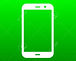 50805452-smartphone-green-icon-for-web-a