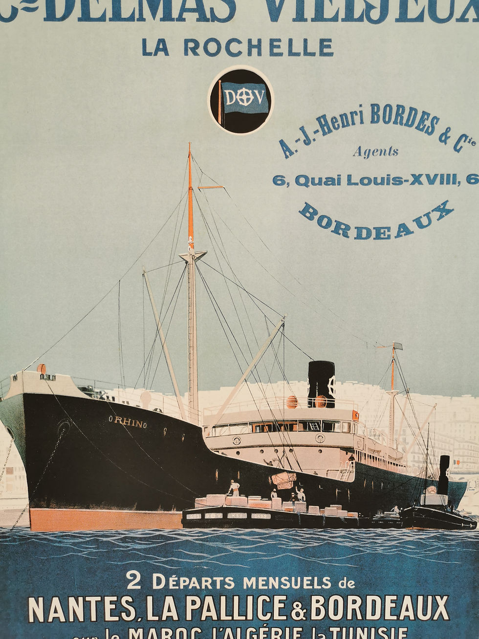 Thumbnail: Affiche Delmas la Rochelle bordeaux 