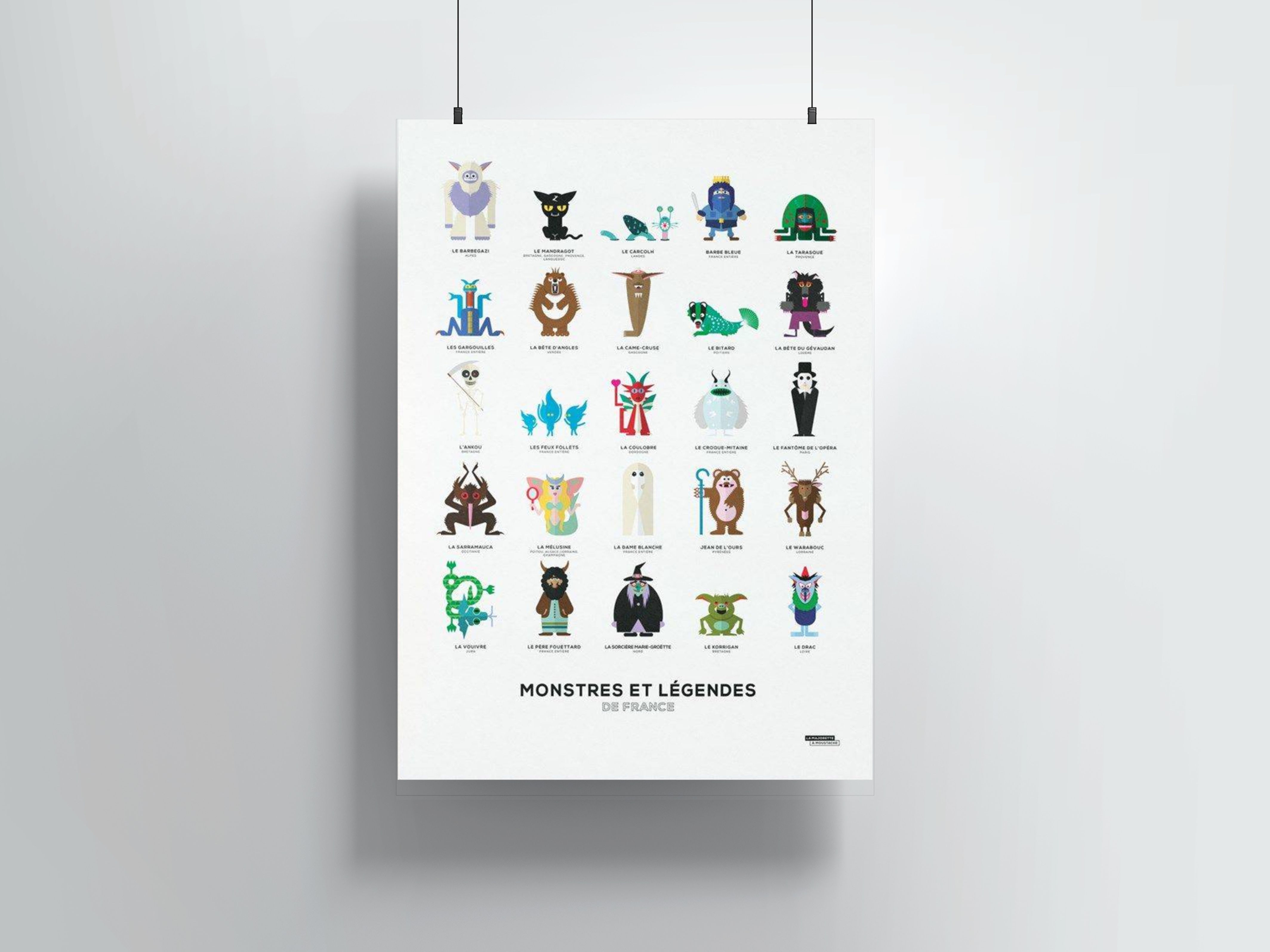 Affiche monstres et légendes de France