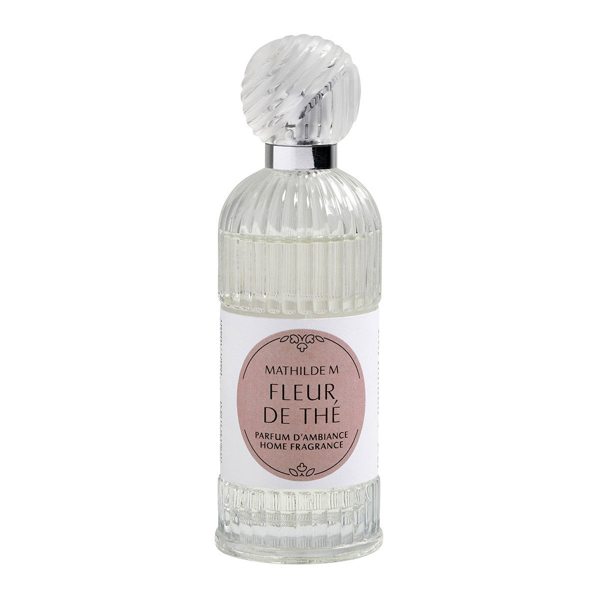 Spray perfumado para ambientes y textiles con la fragancia fleur de the de mathilde m en blanc barcelona