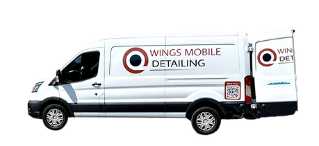 Wings Mobile Detailing the Best Car and Auto Mobile Detailing Service company van with Wings logo wrap