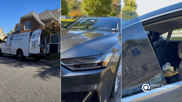 Wings Mobile Detailing, the best in Auto Detailing, displays its. company mobile detailing van and the completed detailed vehicles they have worked on in Detroit and its surrounding areas for best mobile detailing