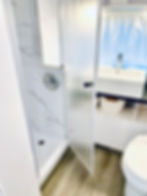 Bathroom with full shower