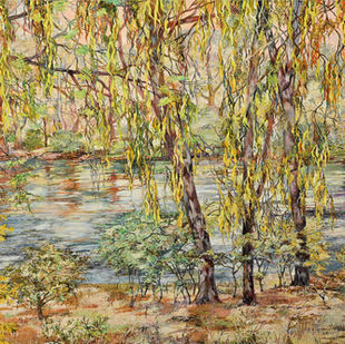 Noreuil Albury #9 landscape artwork by Australian artist Nat Ward