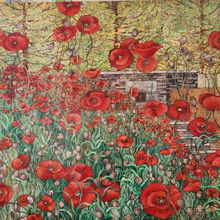 Nat Ward Landscape Artist, Noreuil project oil painting number 3