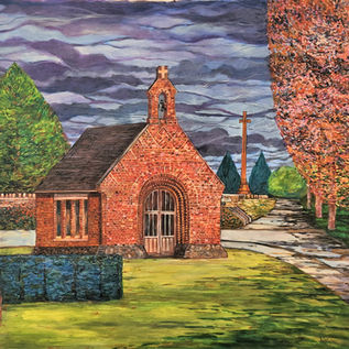 Australian landscape artist, Albury's Nat Ward, Noreuil France Oil Painting 9