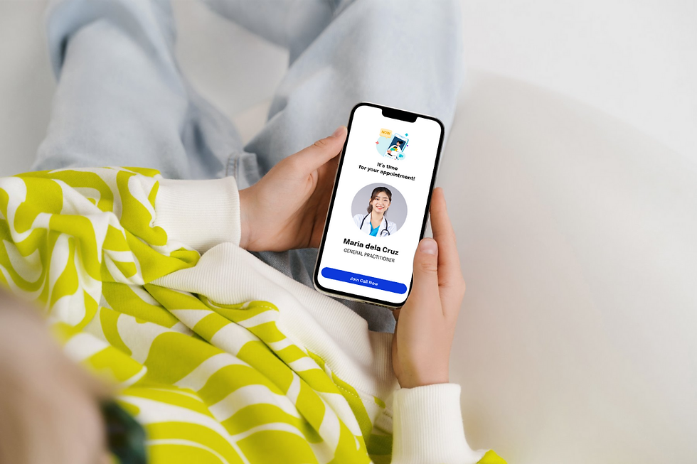 patient with a scheduled doctor appointment online