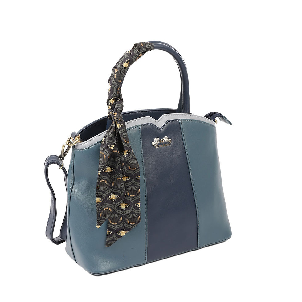 Miniature : Sac à main Aqua Aura AQU-LP-01 Blue "Lili Petrol"