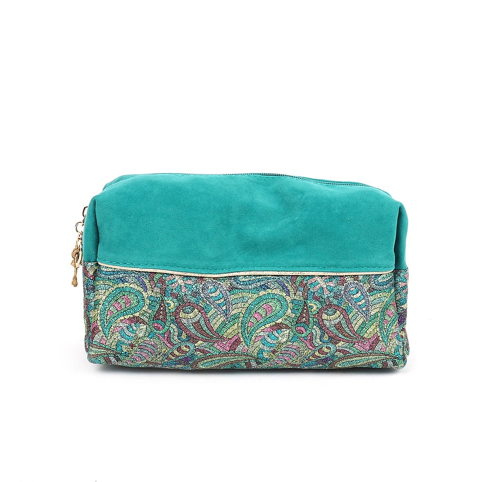 Miniature : Trousse Sucre d'orge SUC-LP-03 Turquoise Lili Petrol