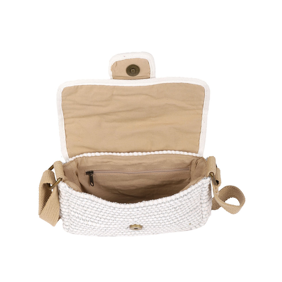Miniature : Sac bandoulière Gaia GAI-TZ-03 White "Les Tropeziennes par M.Belarbi"