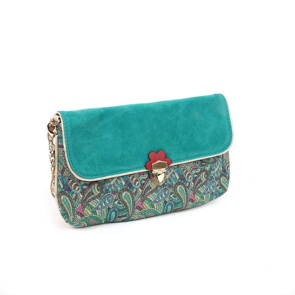 Miniature : Pochette Sucre d'orge SUC-LP-01 Turquoise Lili Petrol
