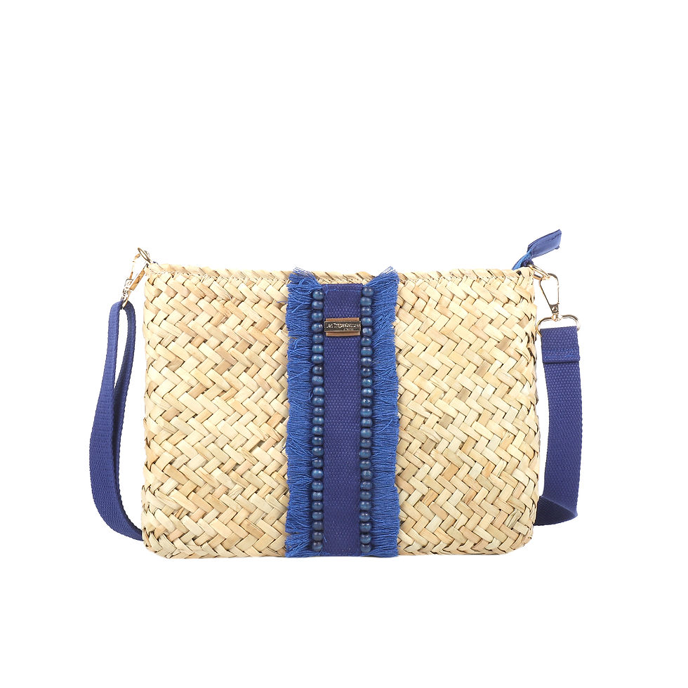 Sac à main bandoulière MON-TZ-02 blue "Les Tropeziennes parr M.Belarbi"