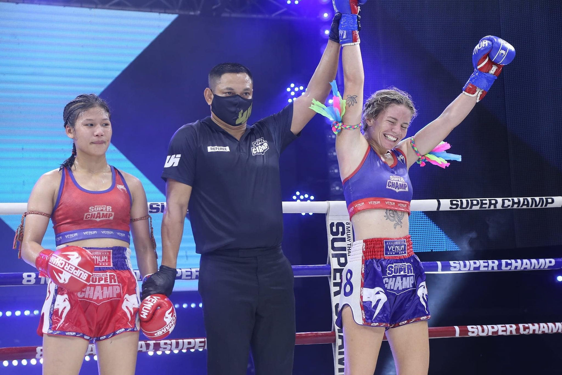 Celest Muriel Hansen Muay Thai Boxer as featured in Brilliant-Online